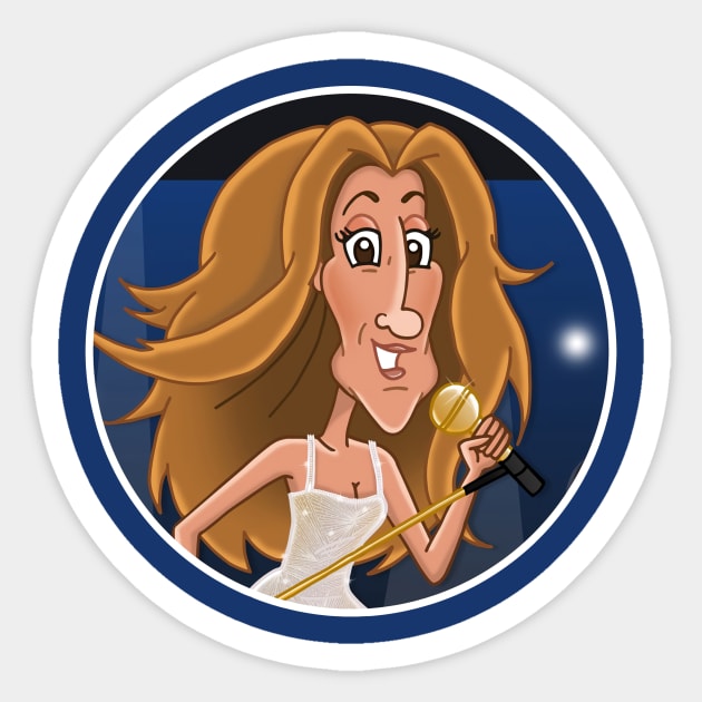 celine dion singer Sticker by sarimunir